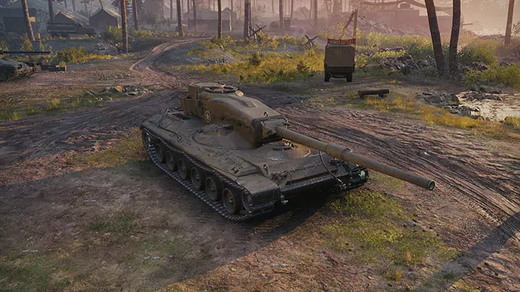 Concept 1B American heavy tank garage render