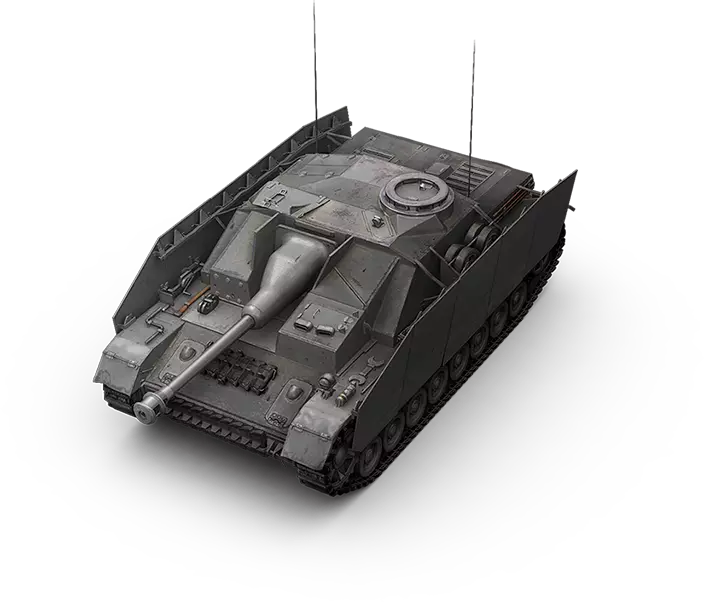 StuG IV garage model with suggested equipment slots highlighted