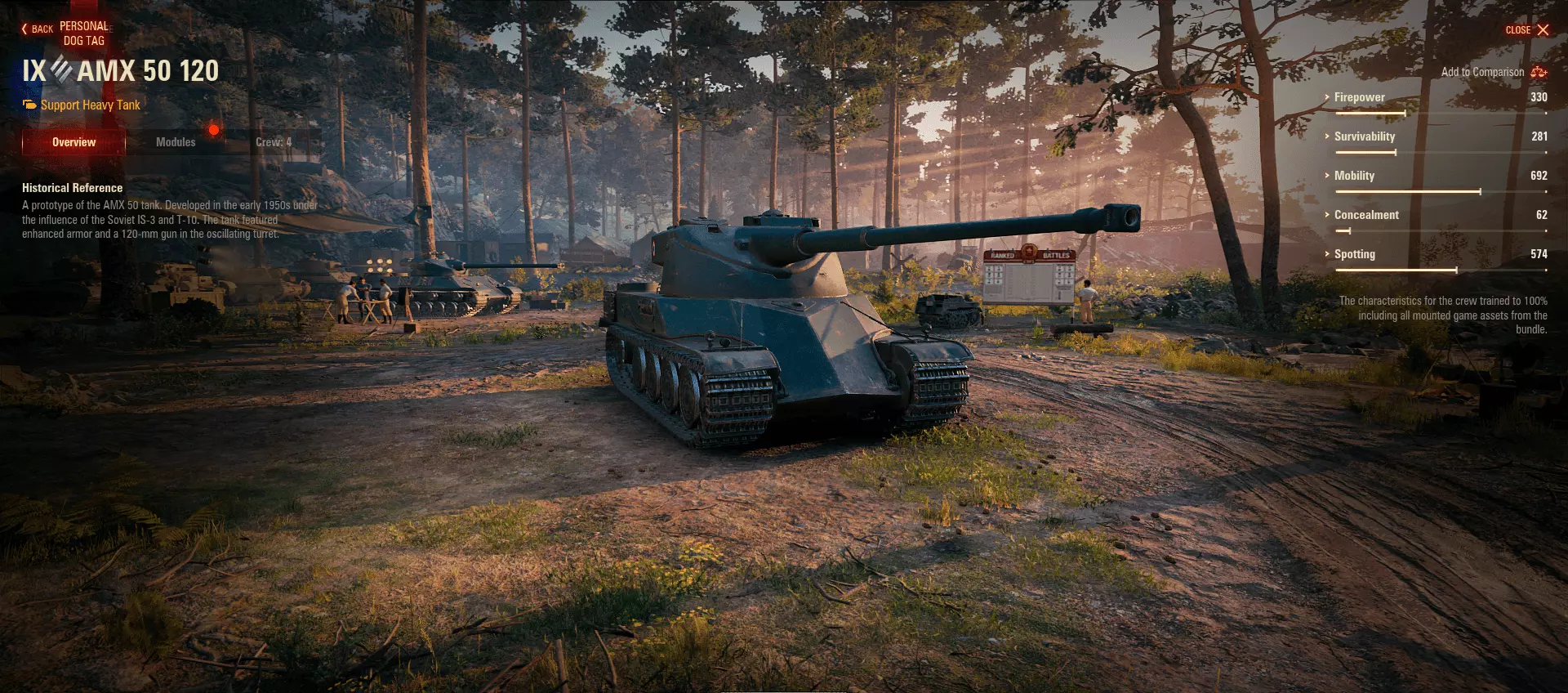 AMX 50 120 autoloading heavy tank