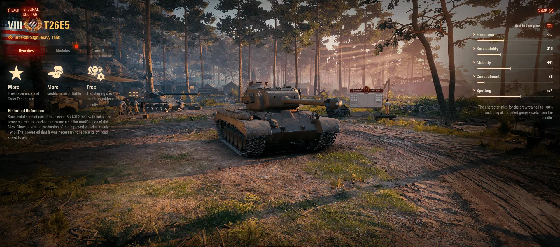 T26E5 Patriot heavy tank variant