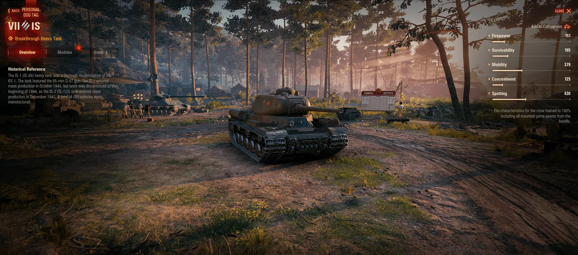 IS Soviet heavy tank