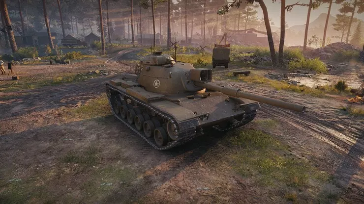 American M60 medium tank in the World of Tanks garage