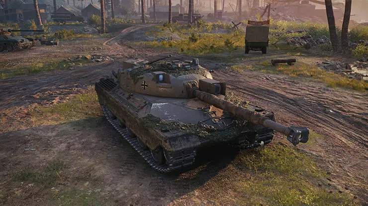 German Kampfpanzer 50 t medium tank in the World of Tanks garage